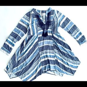 mini summer dress, in polyester,embroidered,size S